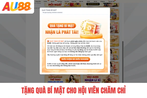 Tặng quà bí mật cho hội viên chăm chỉ